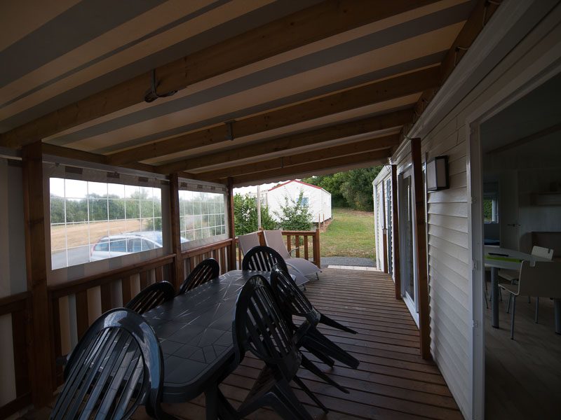 Mobil-home 6-8 personnes terrasse couverte